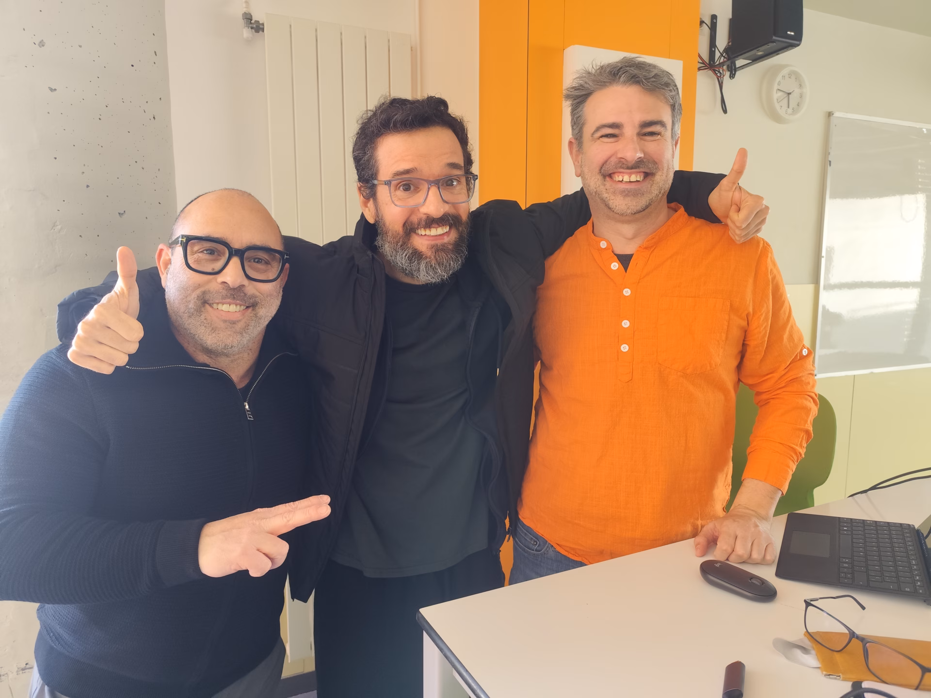 Josep Morán, Joan Boluda y Javier Casares