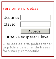 Login de Frases Célebres