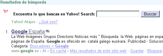 Google en Yahoo!