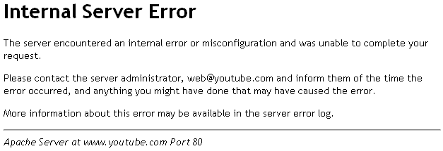 Youtube se ha roto